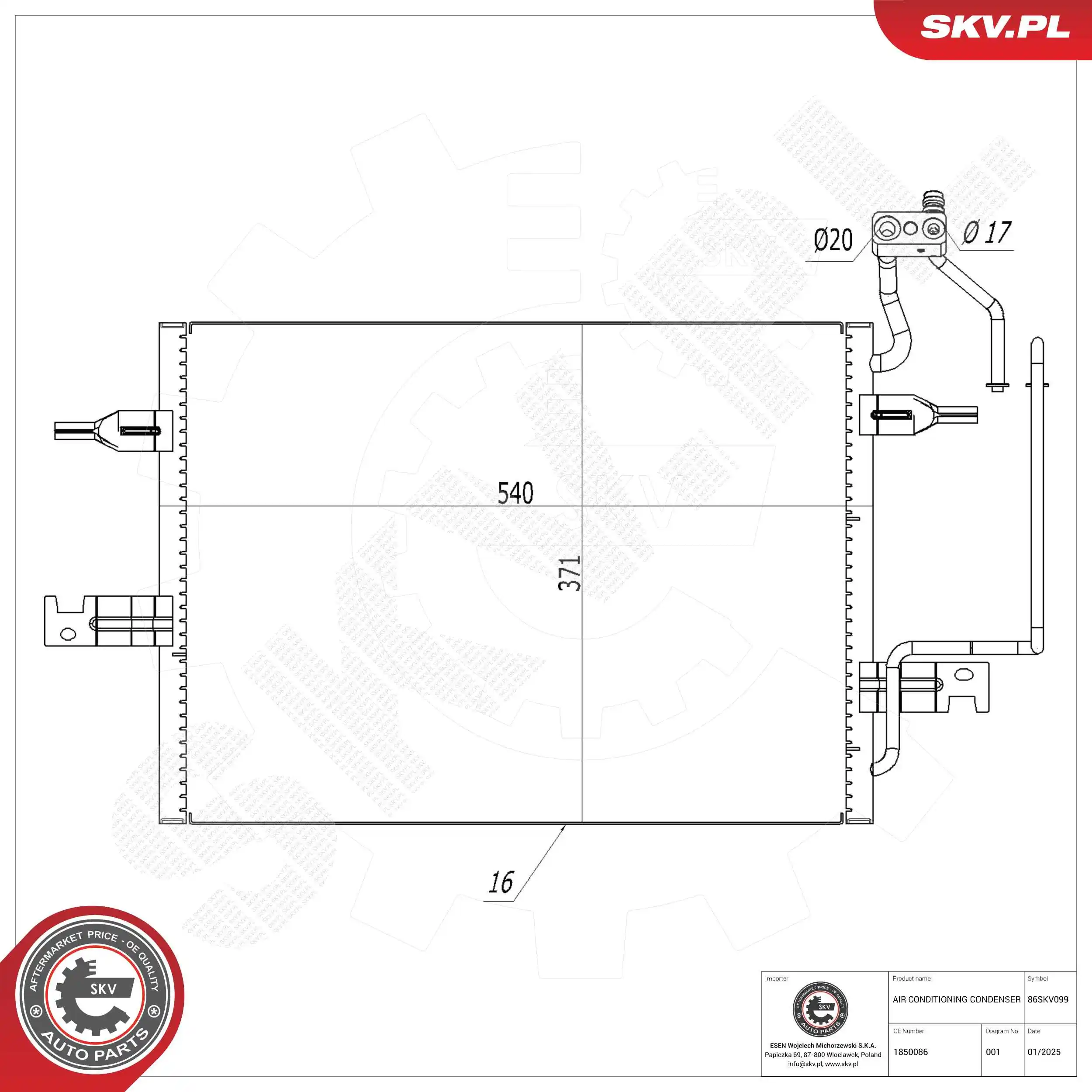 Condenser, air conditioning